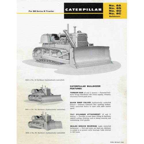 Caterpillar D8H Track-Type Tractors / Dozers