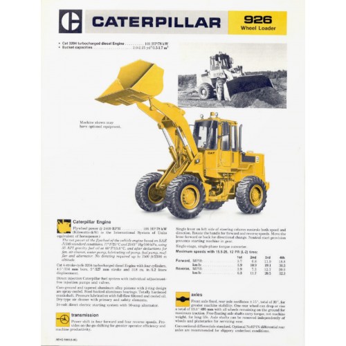 Caterpillar 926 Wheel Loaders