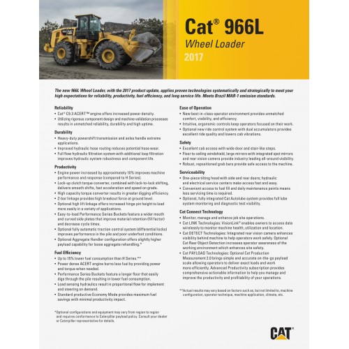 Caterpillar 966L Wheel Loaders