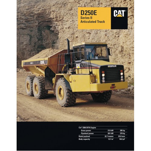 Classic Construction Models Brass CAT D250E II Articulated Truck  Limited#49/1000