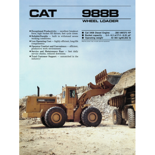 Cat 988B, Wheel Loader [With Download] Minecraft Map