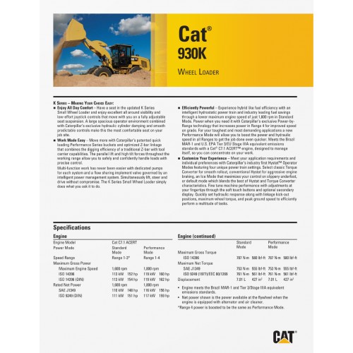 Caterpillar 930K Wheel Loaders