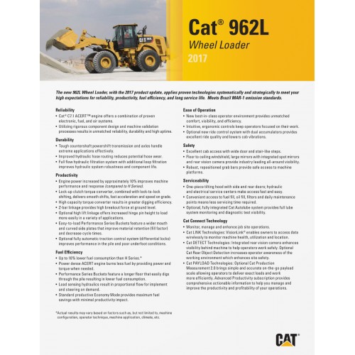 Caterpillar 962L Wheel Loaders