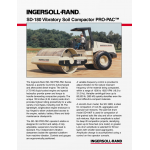 Ingersoll-Rand SD-180D, SD-180F Vibratory Soil Compactors