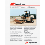 Ingersoll-Rand  SD-110D, SD-110F Vibratory Soil Compactors PRO-PAC ™