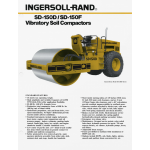 Ingersoll-Rand SD-150D, SD-150F Vibratory Soil Compactors